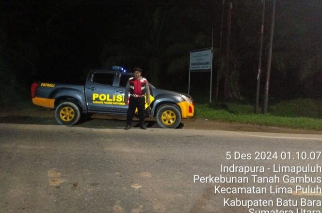
					Personil Polres Batu Bara Melaksanakan Patroli Blue light Roda -4 Mengantisipasi Terjadinya Tindak Pidana 3C
