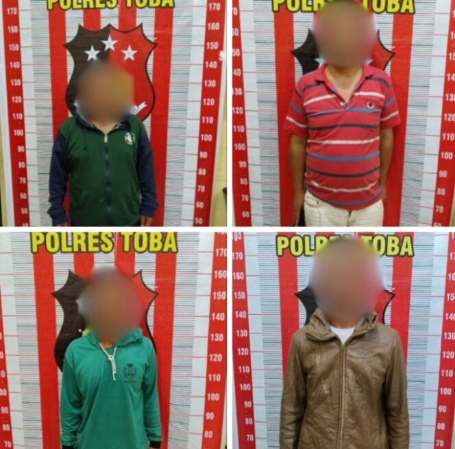 
					4 Pria Ditangkap Tim Jatanras Satreskrim Polres Toba lagi Bermain judi Leng