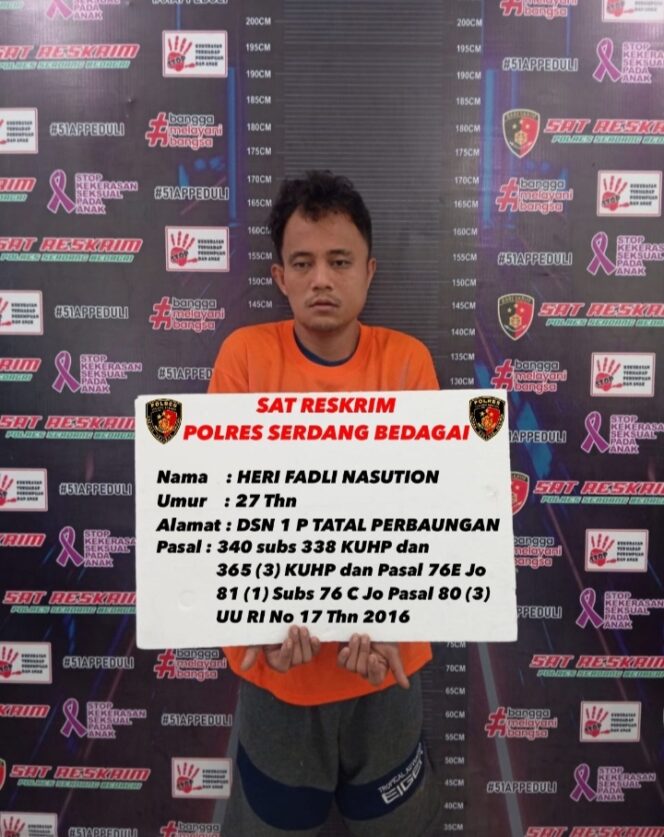 
					Pelaku Pembunuhan Pelajar di Sergai, Mayat Masuk dalam Goni ditangkap