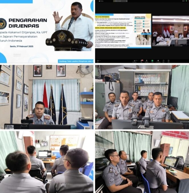 
					Rutan Tarutung Ikuti Pengarahan Direktur Jenderal Pemasyarakatan Secara Virtual