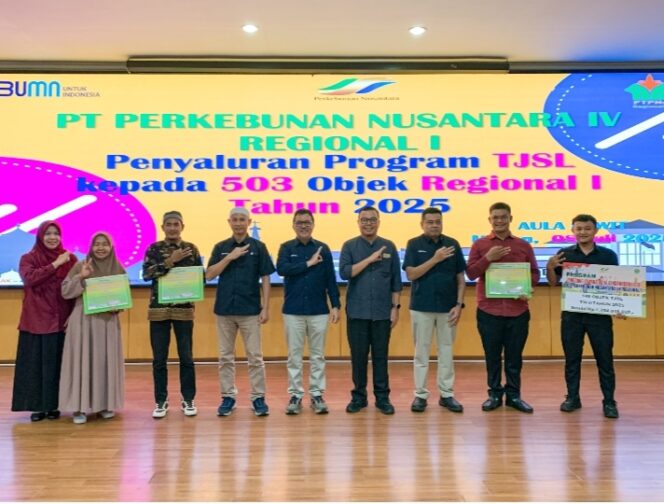 
					PTPN IV Regional I Salurkan Bantuan TJSL Rp5,38 Miliar untuk 503 Objek di Sumatera Utara