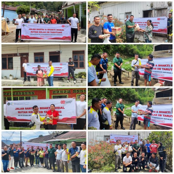 
					Sambut Hari Ulang Tahun Ke-80 Republik Indonesia, Rutan Tarutung Gelar Fun Walk dan Bakti Sosial Bagikan Sembako