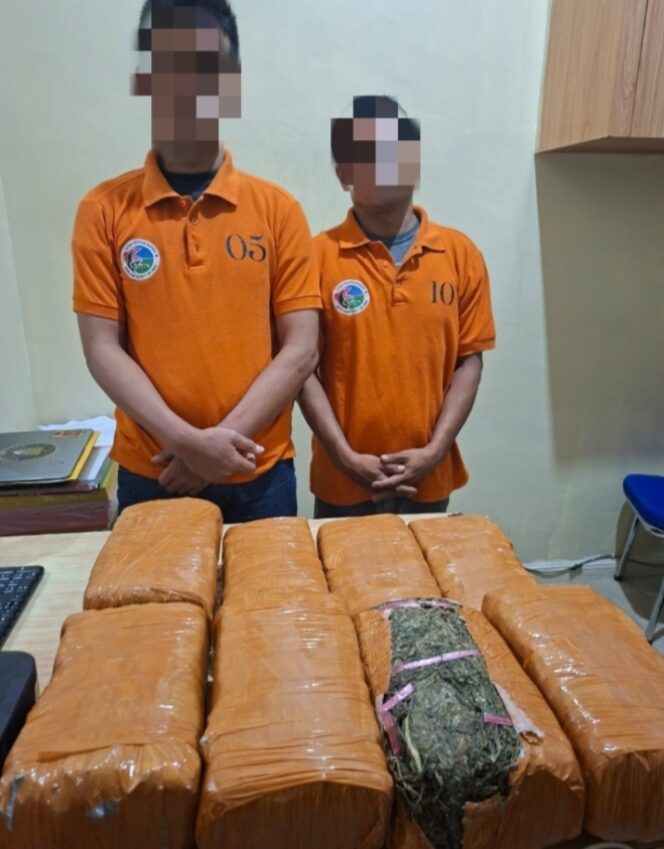 
					Polres Pelabuhan Belawan Mengamankan Dua Tersangka Peredaran Narkoba beserta barang bukti 13 kg Ganja