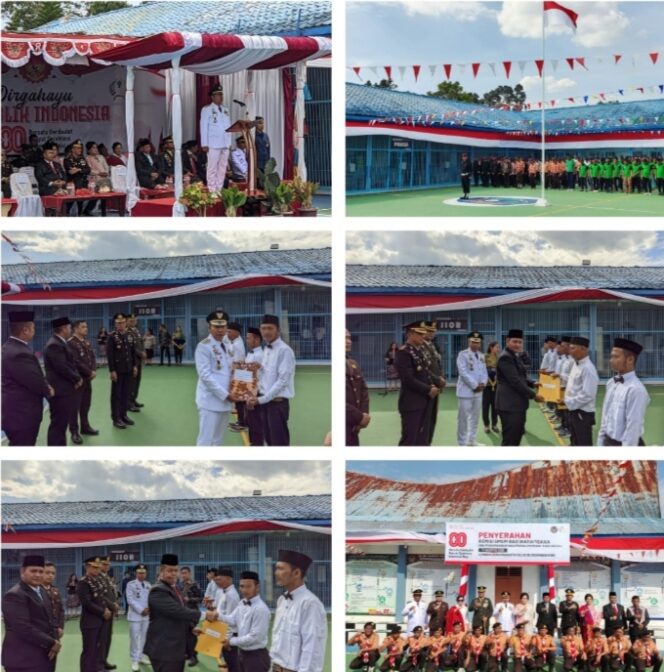 
					Berkah di Hari Ulang Tahun Ke-80 Republik Indonesia, 156 Narapidana Rutan Tarutung mendapat Remisi Umum dan Remisi Dasawarsa